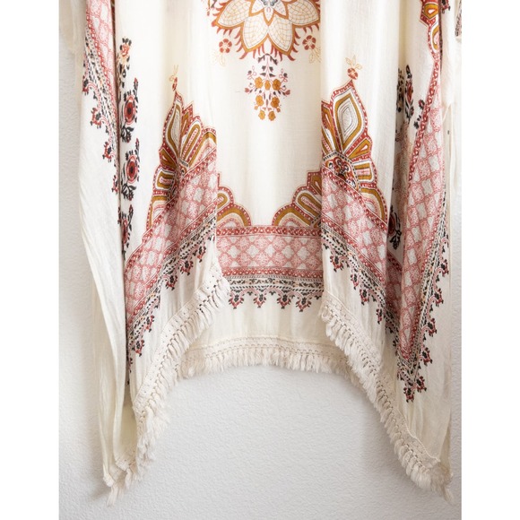 Lovestitch Boho Open Front Kimono Duster One Size - Picture 4 of 9